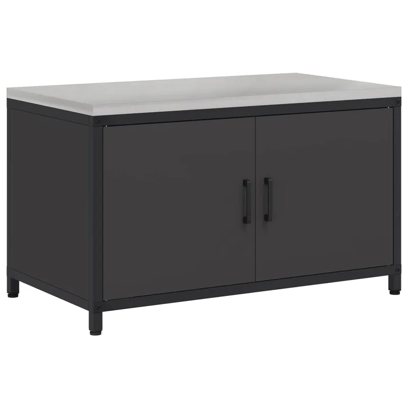Virtuvės saugojimas HATTEM Juoda 90 x 50 x 53 cm Plienas