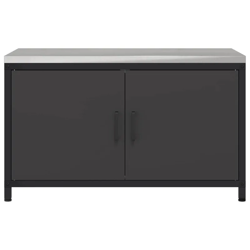Virtuvės saugojimas HATTEM Juoda 90 x 50 x 53 cm Plienas