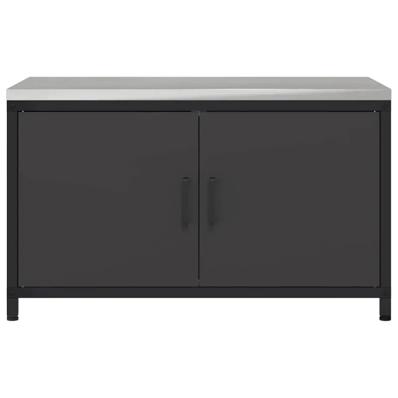 Virtuvės saugojimas HATTEM Juoda 90 x 50 x 53 cm Plienas