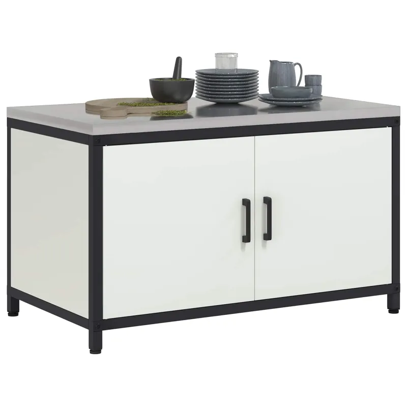 Virtuvės saugojimas HATTEM Balta 90 x 50 x 53 cm Plienas
