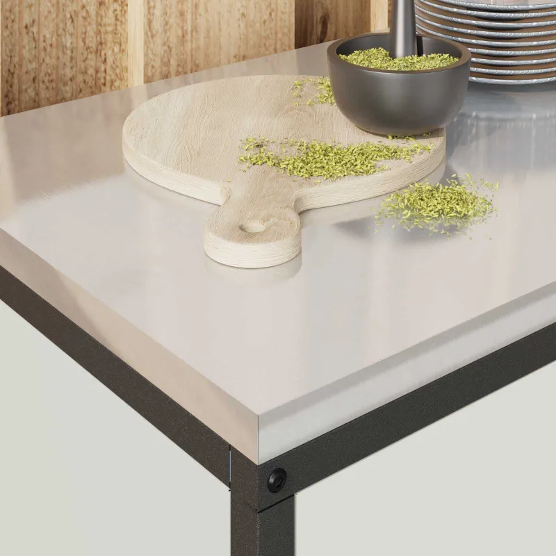 Virtuvės saugojimas HATTEM Balta 90 x 50 x 53 cm Plienas
