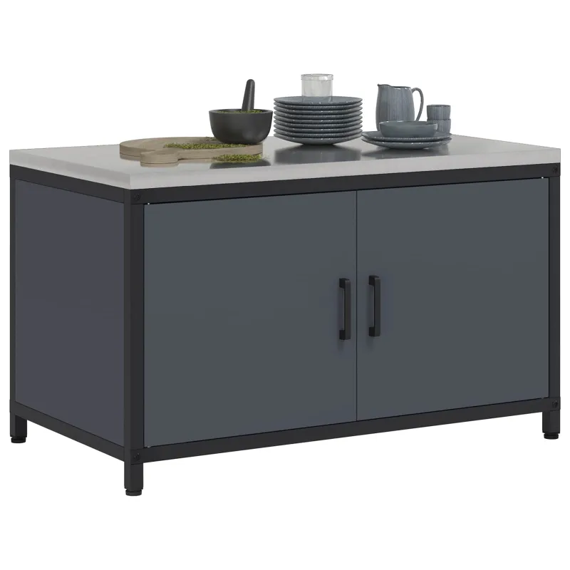 Virtuvės saugojimas HATTEM Antracito 90 x 50 x 53 cm Plienas