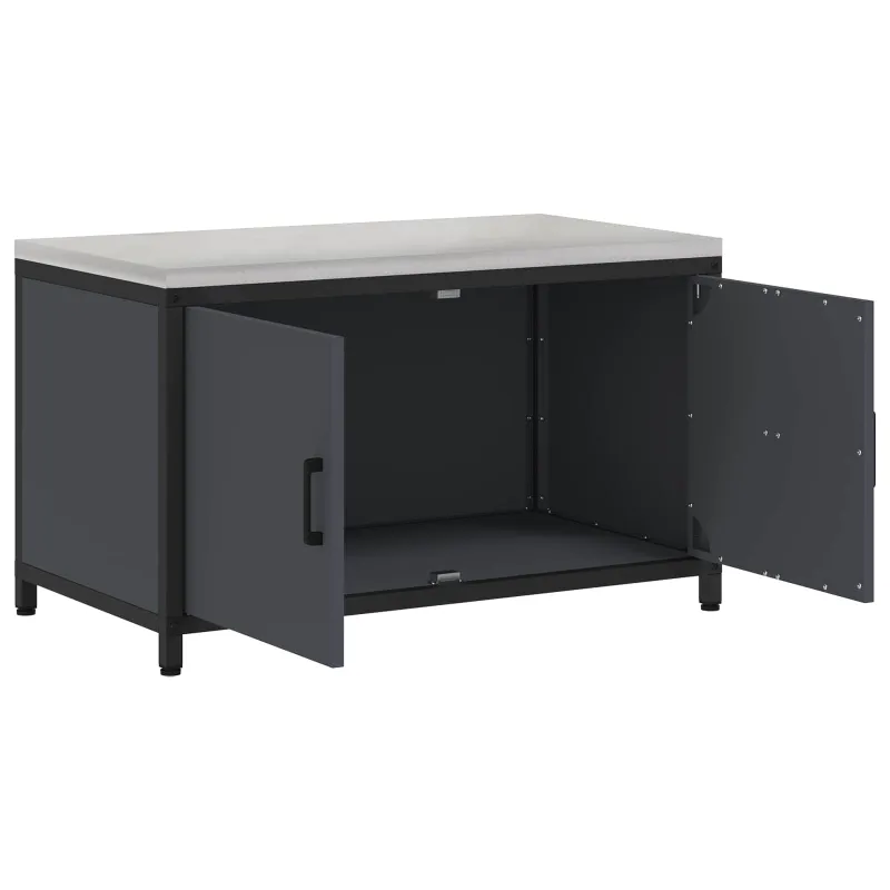 Virtuvės saugojimas HATTEM Antracito 90 x 50 x 53 cm Plienas