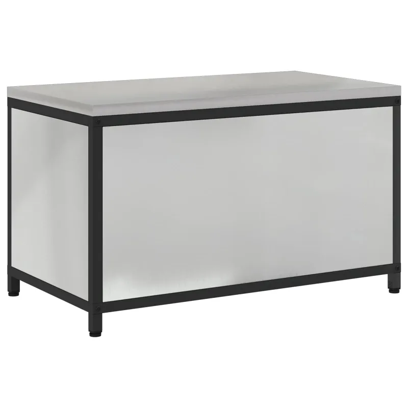 Virtuvės saugojimas HATTEM Sidabrinė 90 x 50 x 53 cm Plienas
