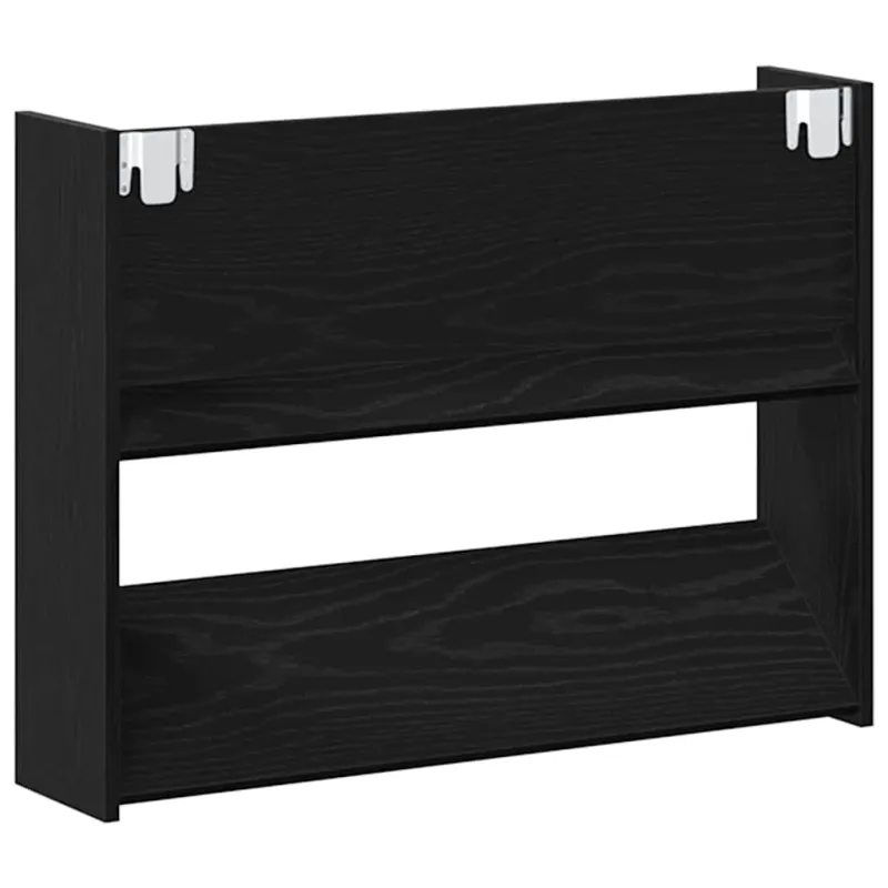 Batu skrynia su lentyna 2 pcs Juodas ąžuolas 83 x 18 x 60 cm