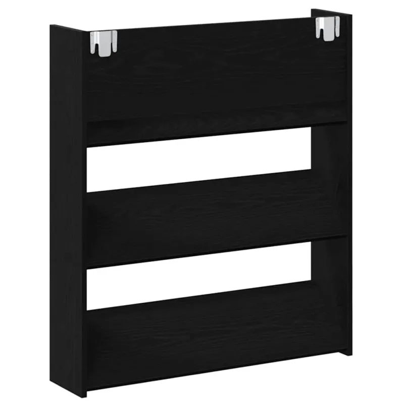 Batu skrynia su lentyna 2 pcs Juodas ąžuolas 86 x 18 x 90 cm