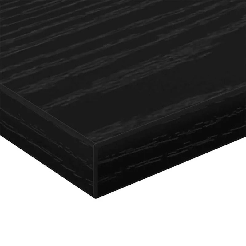 Knygų lentyna 4 pcs Juodas 40 x 10 x 1,5 cm Apdirbta mediena