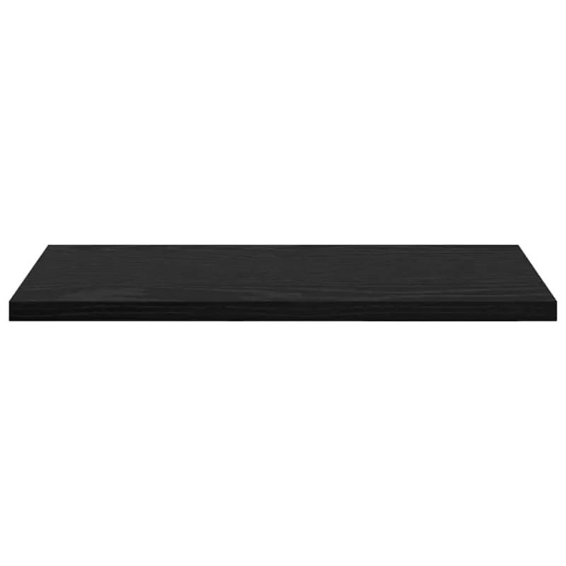Knygų lentyna 4 pcs Juodas 40 x 20 x 1,5 cm Apdirbta mediena