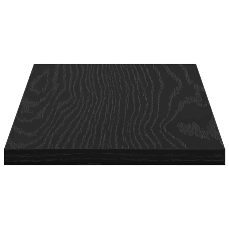 Knygų lentyna 4 pcs Juodas 40 x 20 x 1,5 cm Apdirbta mediena