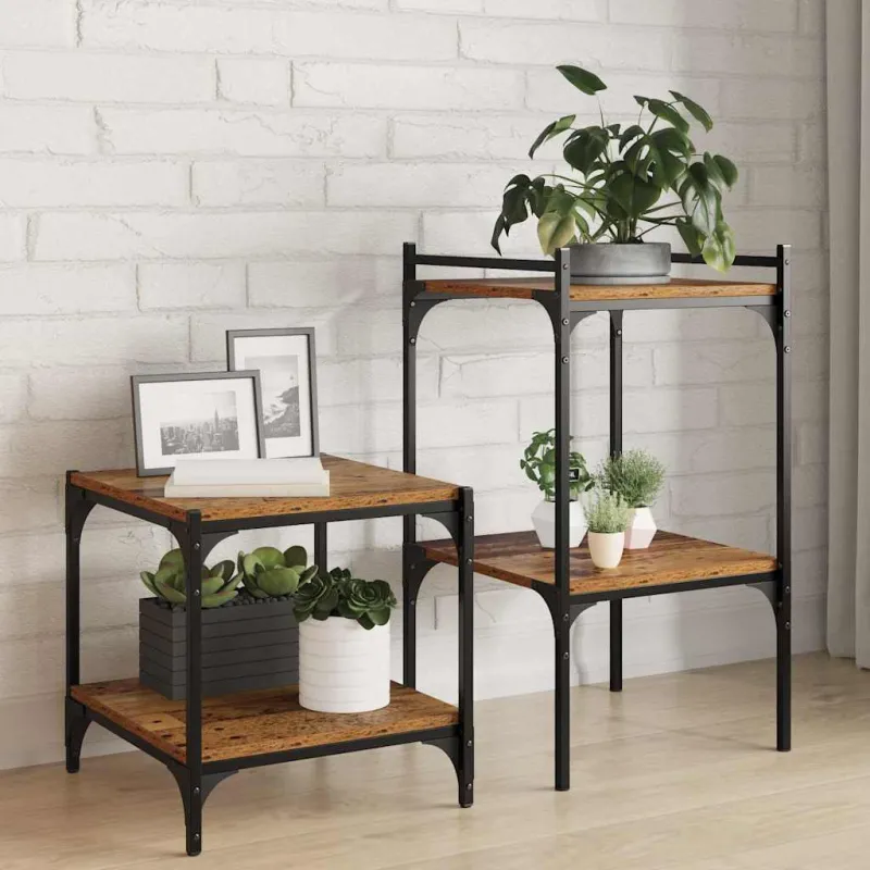 Knygų lentyna 4 pcs Ruda 40 x 40 x 1,5 cm Apdirbta mediena