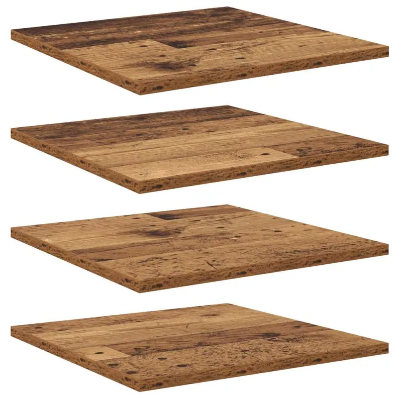 Knygų lentyna 4 pcs Ruda 40 x 40 x 1,5 cm Apdirbta mediena