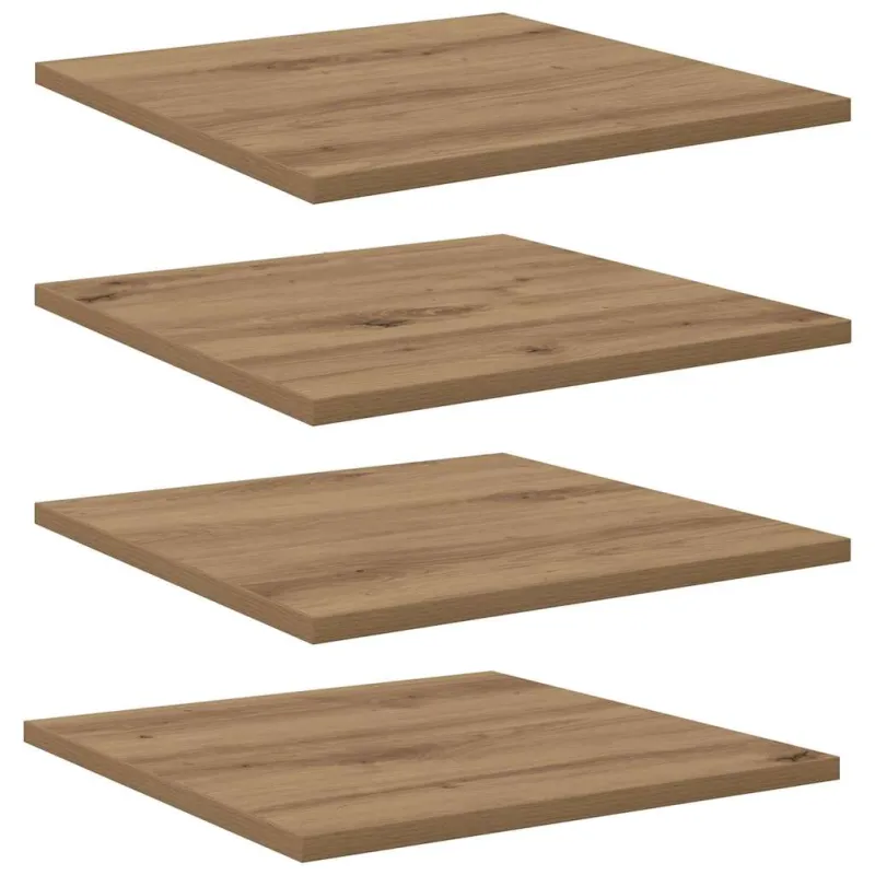 Knygų lentyna 4 pcs Ruda 40 x 40 x 1,5 cm Apdirbta mediena