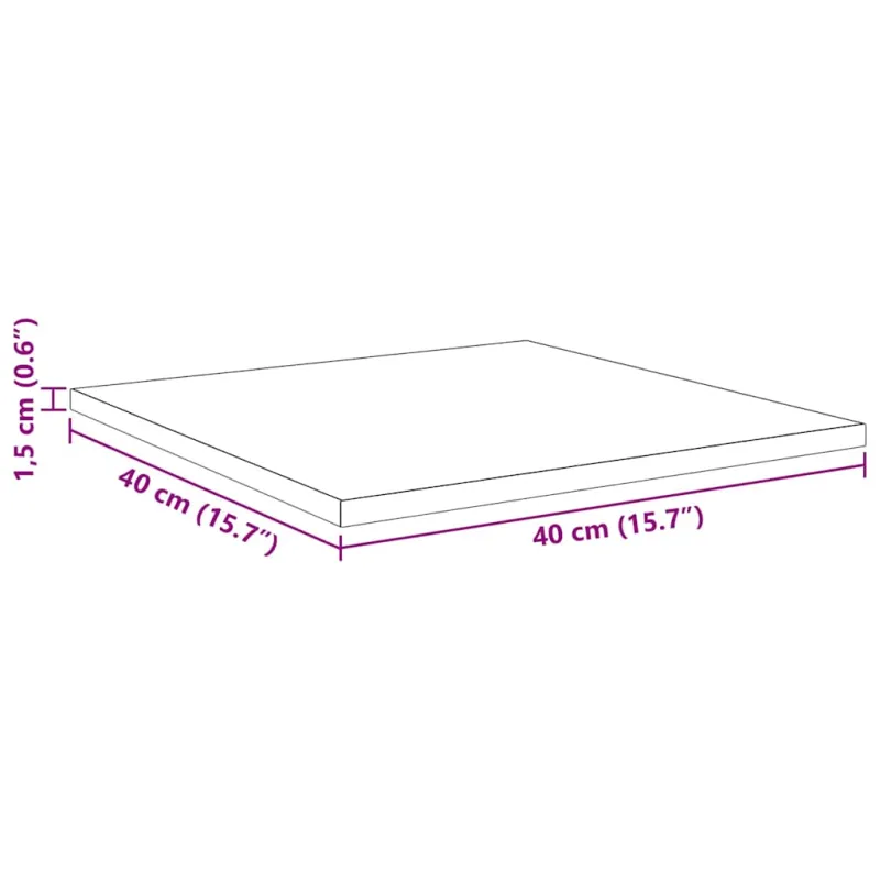 Knygų lentyna 4 pcs Juodas 40 x 40 x 1,5 cm Apdirbta mediena