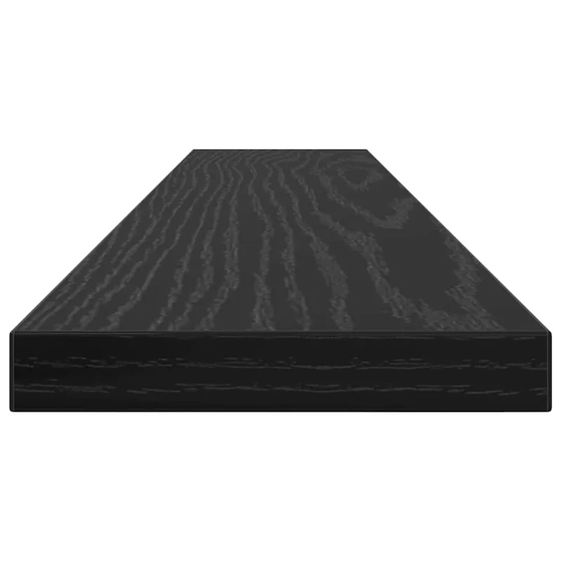 Knygų lentyna 4 pcs Juodas 60 x 10 x 1,5 cm Apdirbta mediena