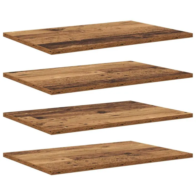 Knygų lentyna 4 pcs Ruda 60 x 40 x 1,5 cm Apdirbta mediena