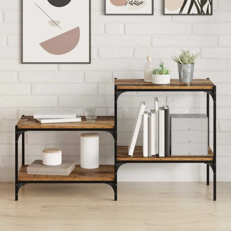 Knygų lentyna 4 pcs Ruda 60 x 40 x 1,5 cm Apdirbta mediena