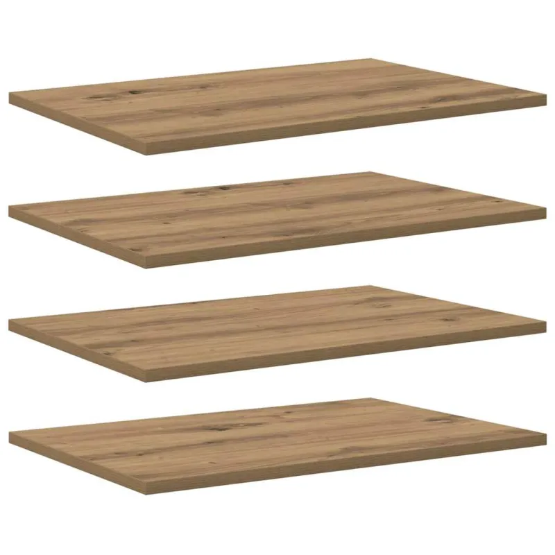 Knygų lentyna 4 pcs Ruda 60 x 40 x 1,5 cm Apdirbta mediena