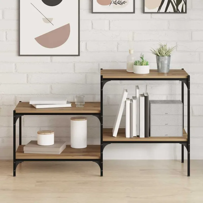Knygų lentyna 4 pcs Ruda 60 x 40 x 1,5 cm Apdirbta mediena