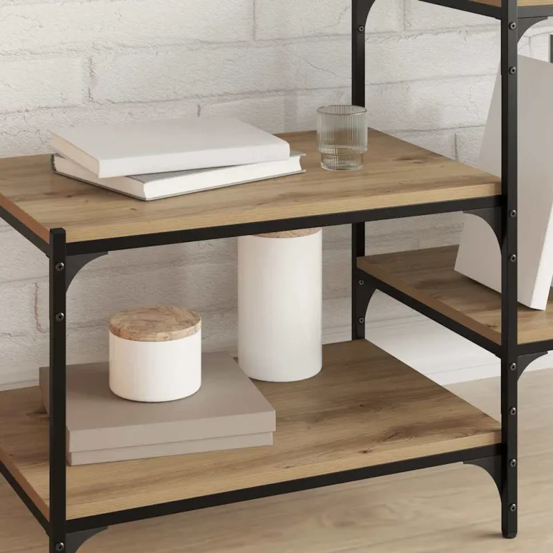 Knygų lentyna 4 pcs Ruda 60 x 40 x 1,5 cm Apdirbta mediena