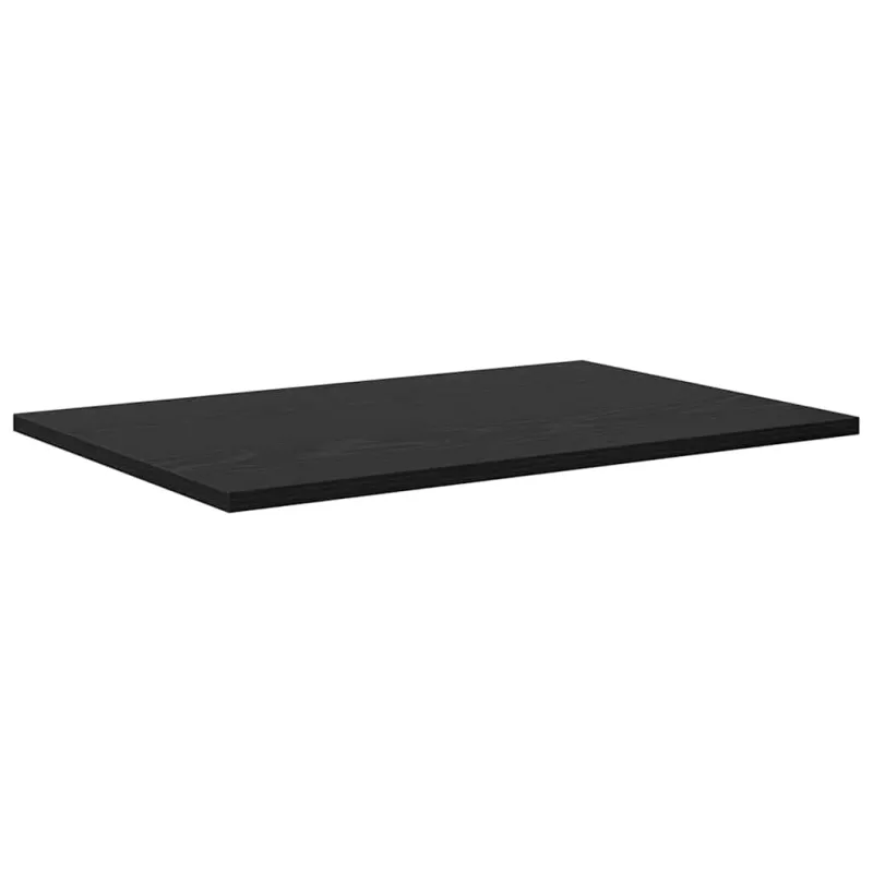 Knygų lentyna 4 pcs Juodas 60 x 40 x 1,5 cm Apdirbta mediena