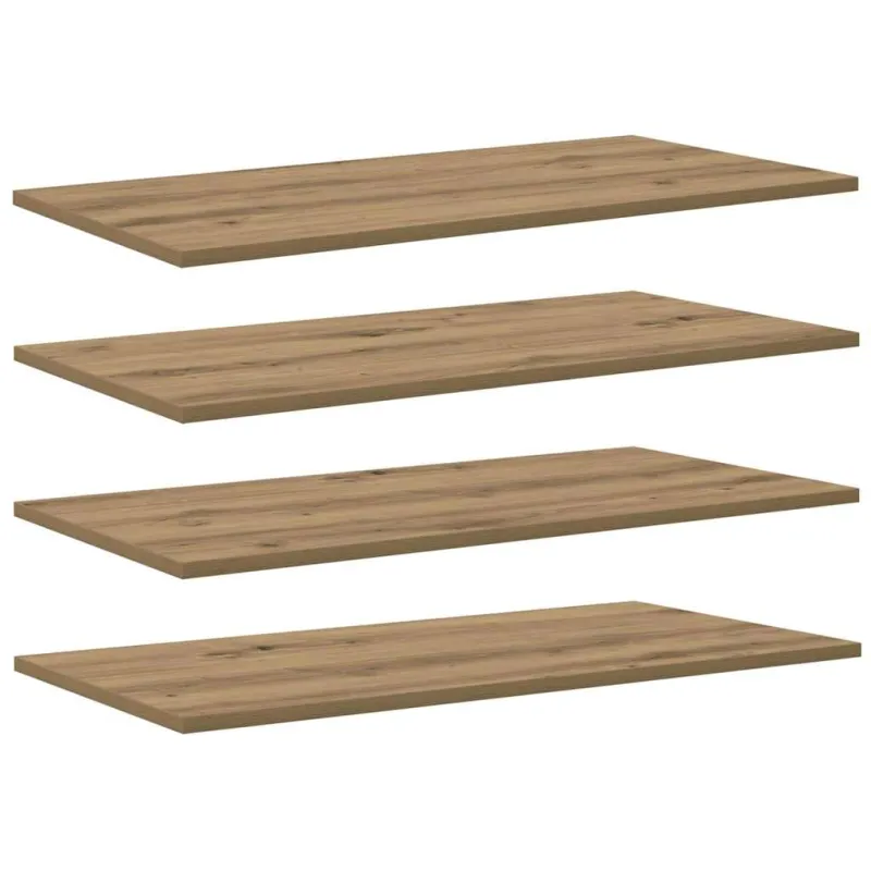 Knygų lentyna 4 pcs Ruda 80 x 40 x 1,5 cm Apdirbta mediena