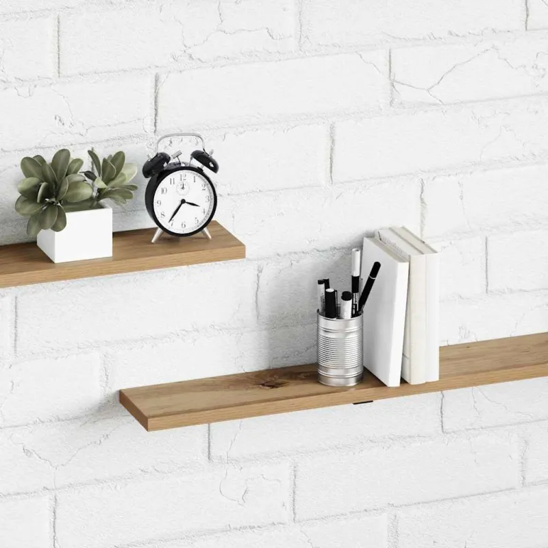 Knygų lentyna 4 pcs Ruda 100 x 10 x 1,5 cm Apdirbta mediena