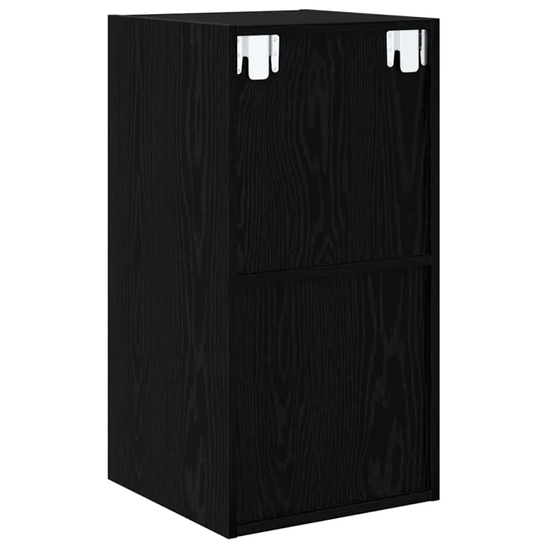 TV spintelių komplektas Juodas ąžuolas 37 x 37 x 72 cm