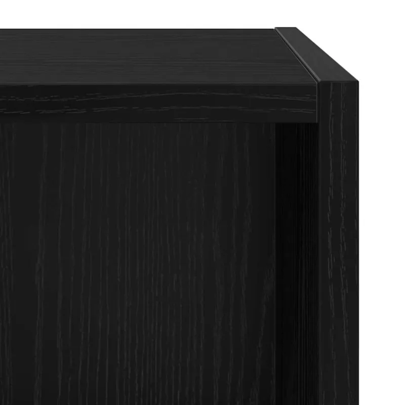 TV spintelių komplektas Juodas ąžuolas 37 x 37 x 72 cm
