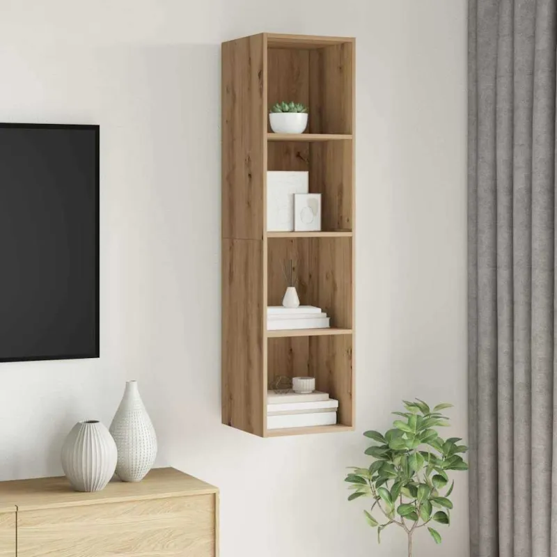 TV spintelių komplektas Amatininkų ąžuolas 37 x 37 x 142,5 cm