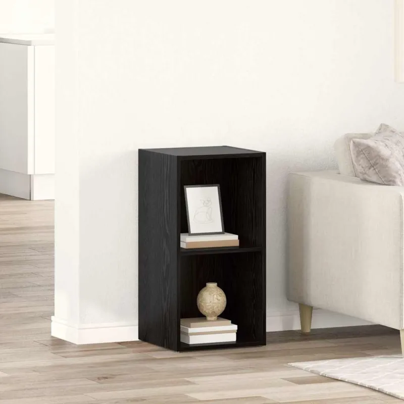 TV spintelių komplektas Juoda 72 x 35 x 37 cm Apdirbta mediena