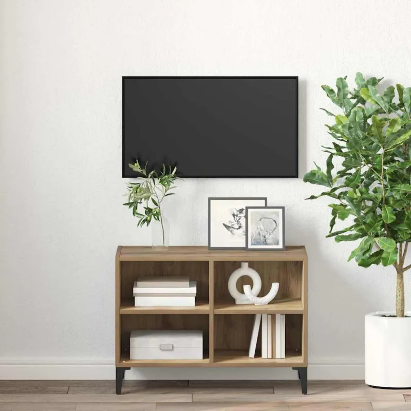 TV spintelių komplektas Ruda Dirbtinė mediena