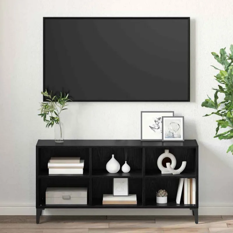 TV spintelių komplektas Juodas 103,5 x 30 x 50 cm