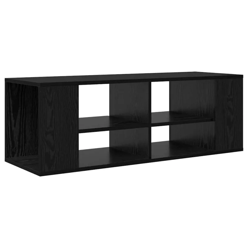 TV spintelių komplektas Juodas ąžuolas 102 x 35 x 35 cm