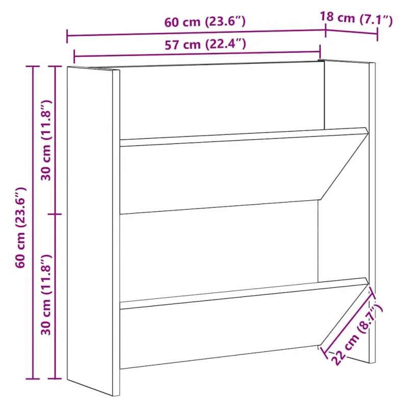 Batu skrynia 2 pcs Senas medis 60 x 18 x 60 cm Apdirbta mediena