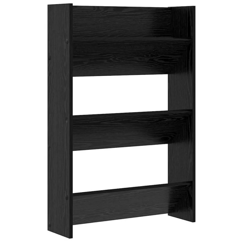 Batu skrynia su lentyna 2 pcs Juodas ąžuolas 60 x 18 x 90 cm