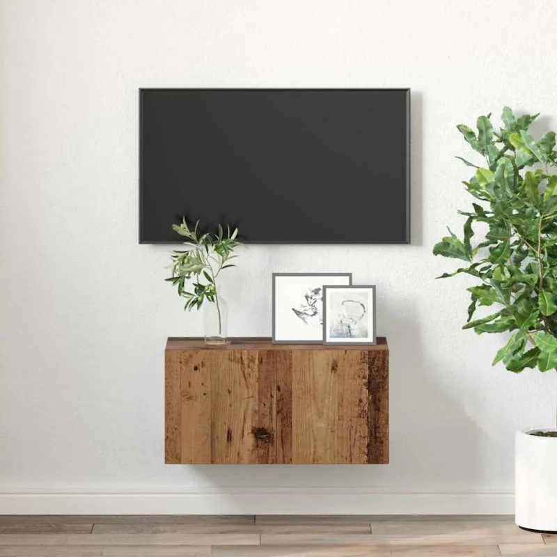 TV spintelių komplektas Ruda 60 x 30 x 30 cm Apdirbta mediena