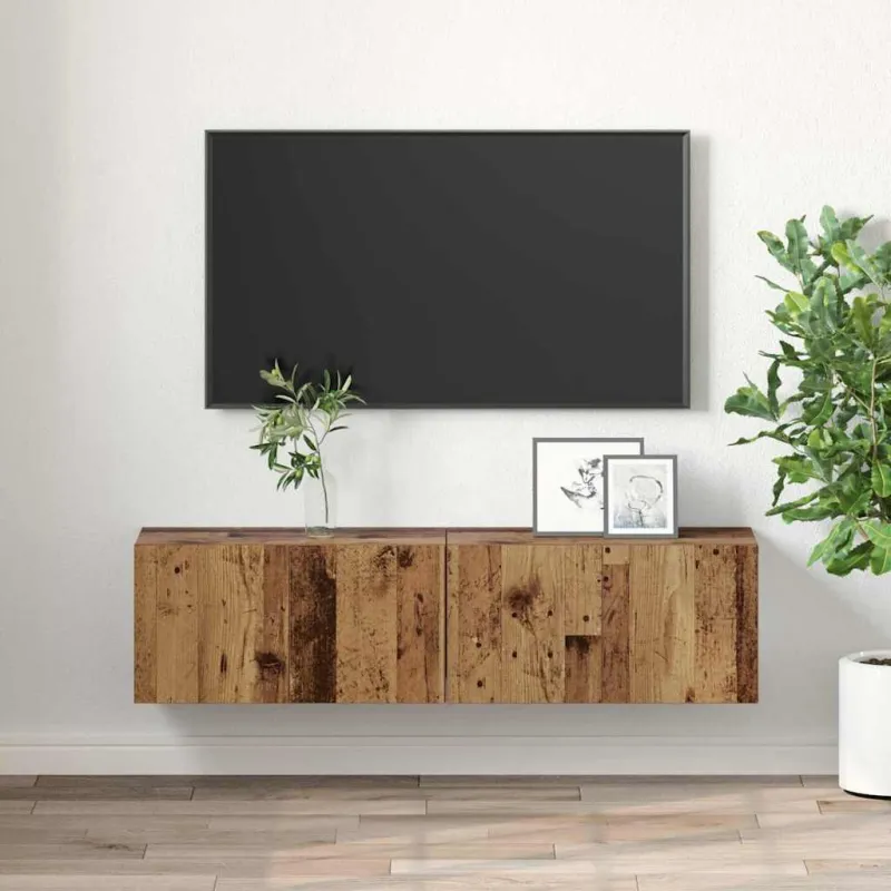 TV spintelių komplektas 2 pcs Įvairiaspalvis 60 x 30 x 30 cm