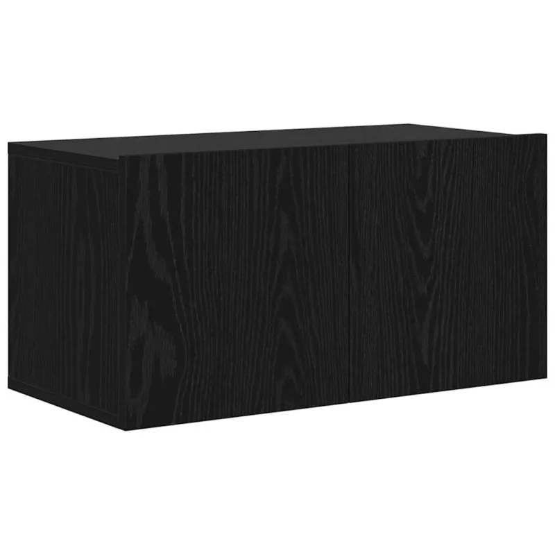 TV spintelių komplektas Juoda 60 x 30 x 30 cm Apdirbta mediena