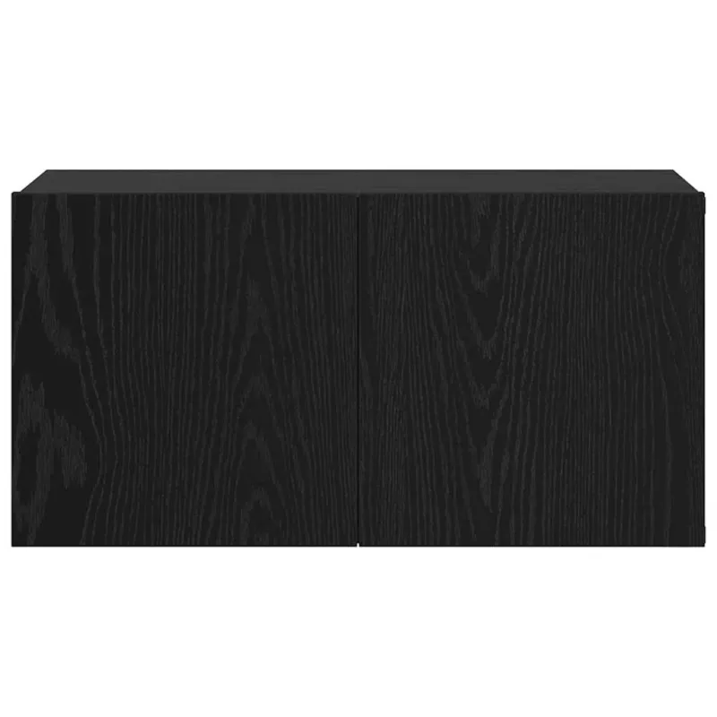 TV spintelių komplektas 3 pcs Juoda 60 x 30 x 30 cm
