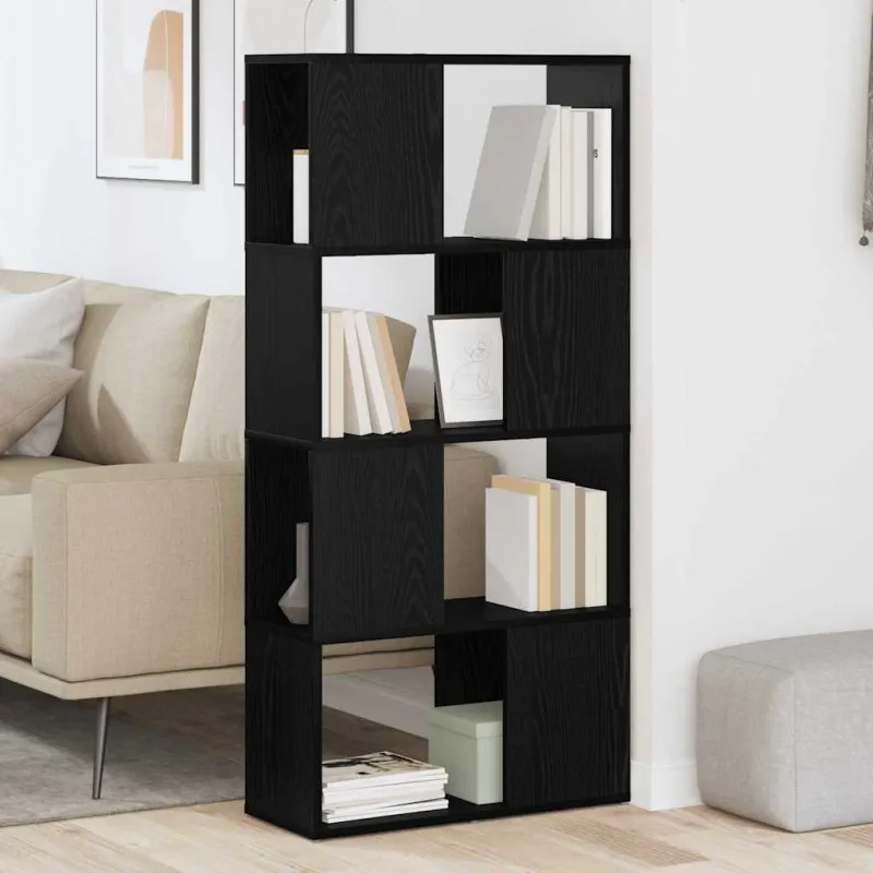 TV spintelių komplektas Juoda 60 x 24 x 125,5 cm