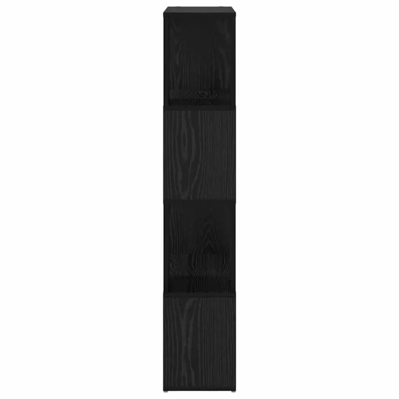 TV spintelių komplektas Juoda 60 x 24 x 125,5 cm