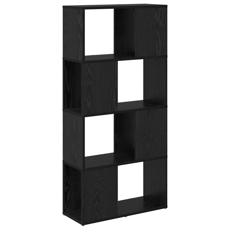 TV spintelių komplektas Juoda 60 x 24 x 125,5 cm