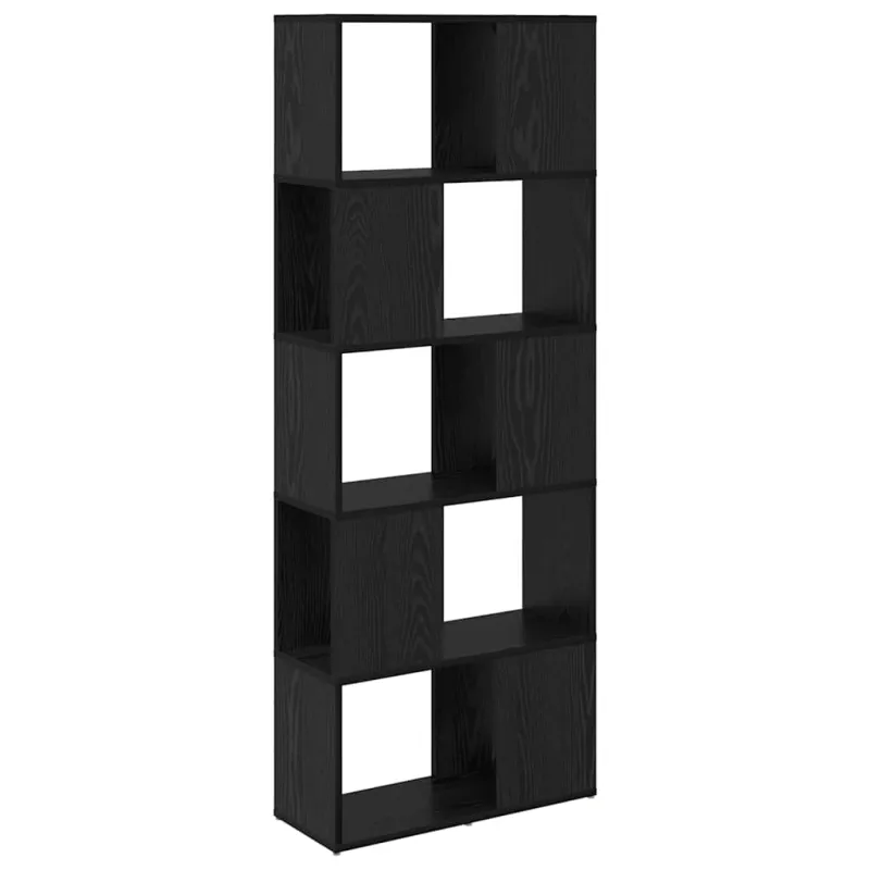 TV spintelių komplektas Juoda 60 x 24 x 156 cm Apdirbta mediena