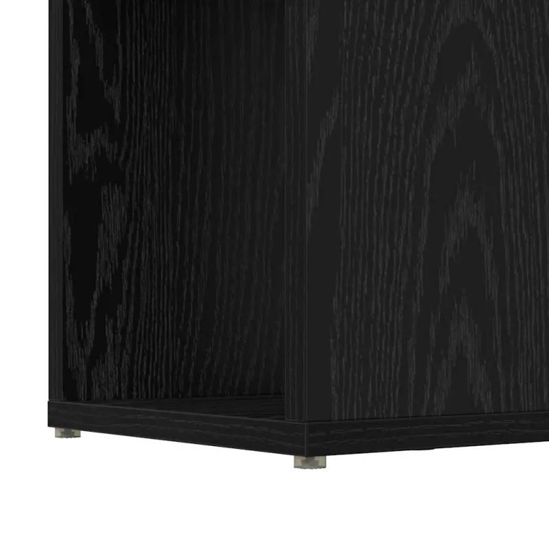 TV spintelių komplektas Juoda 60 x 24 x 156 cm Apdirbta mediena