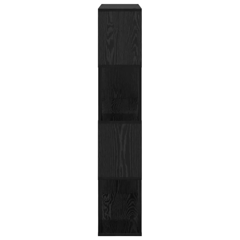 TV spintelių komplektas Juoda 80 x 24 x 125 cm Apdirbta mediena