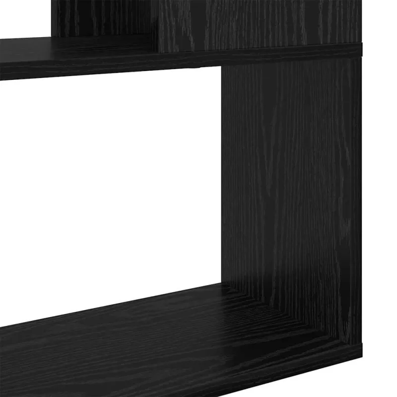 TV spintelių komplektas Juoda 80 x 24 x 125 cm Apdirbta mediena