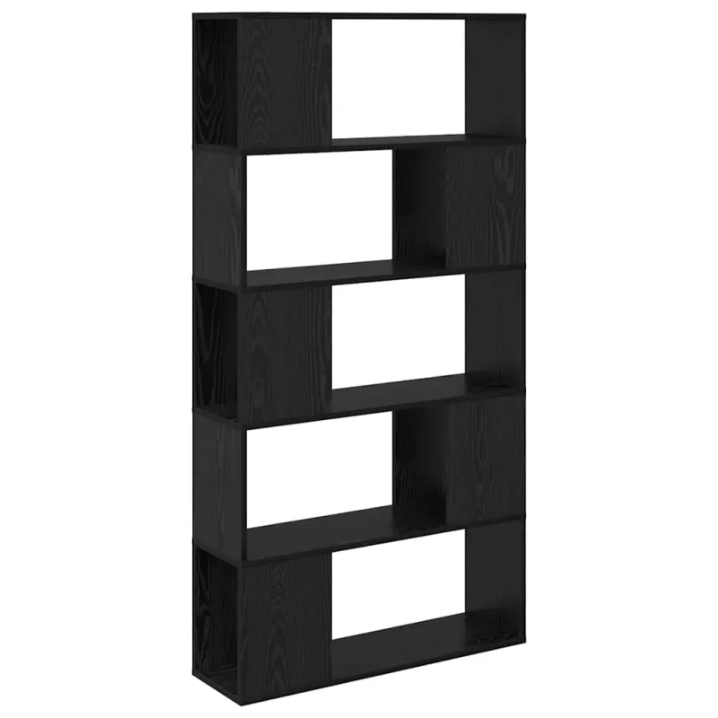 TV spintelių komplektas Juoda 80 x 24 x 156 cm Apdirbta mediena