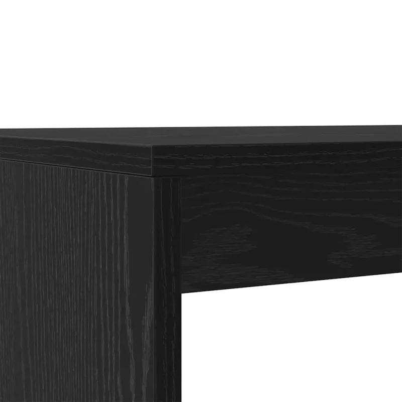 Valgomojo komplektas 2 pcs juoda ąžuolo Apdirbta mediena