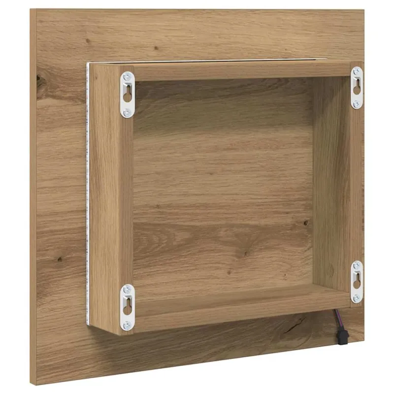 LED vonios veidrodis Amatininkų ąžuolas 40 x 37 x 8.5 cm