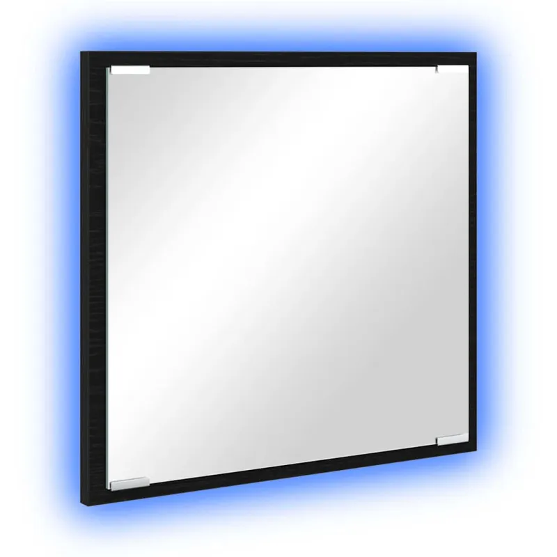 LED vonios veidrodis Juodas ąžuolas 40 x 37 x 8.5 cm